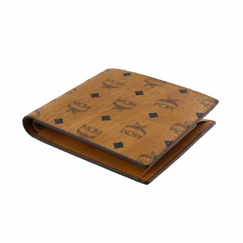 MCM エムシエーム 二つ折り財布 折財布 ミニ財布 メンズ ブラウン