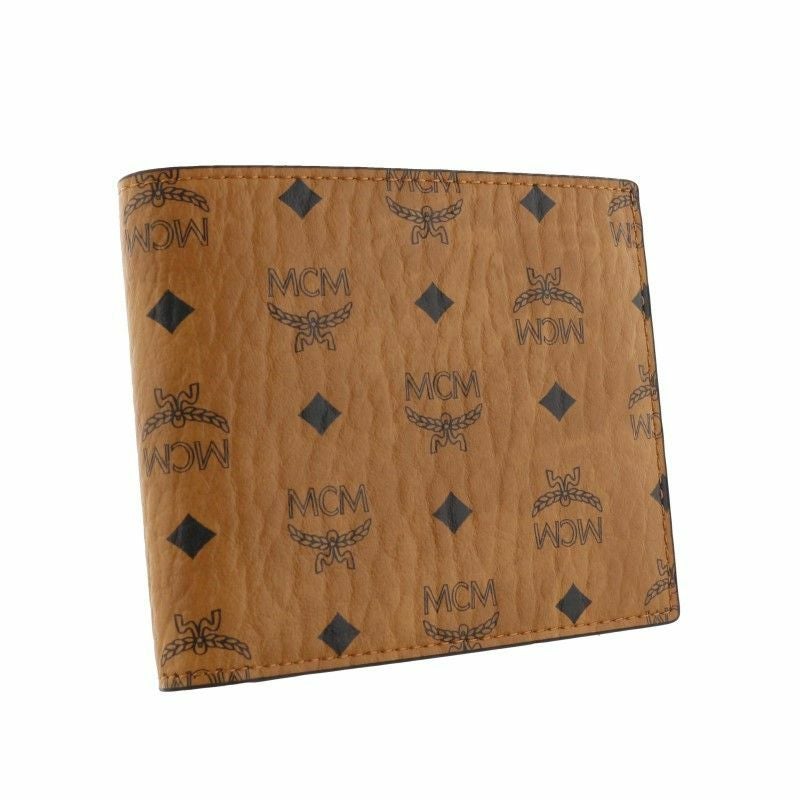 MCM エムシエーム 二つ折り財布 折財布 ミニ財布 メンズ ブラウン