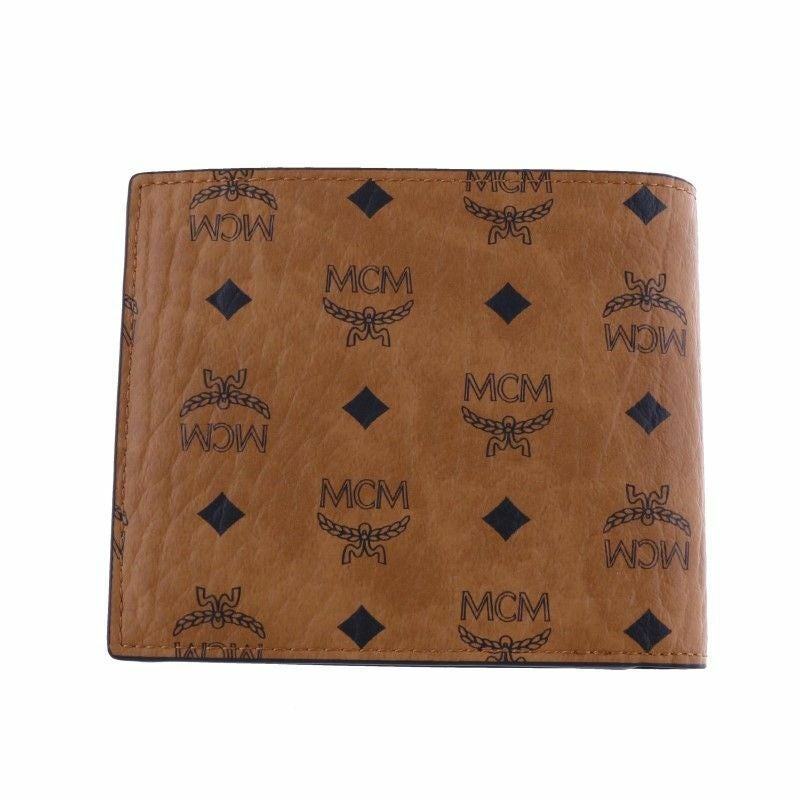 MCM 二つ折り財布 ブラウン MCM エムシエーム 二つ折り財布 折財布 ミニ財布 メンズ ブラウン
