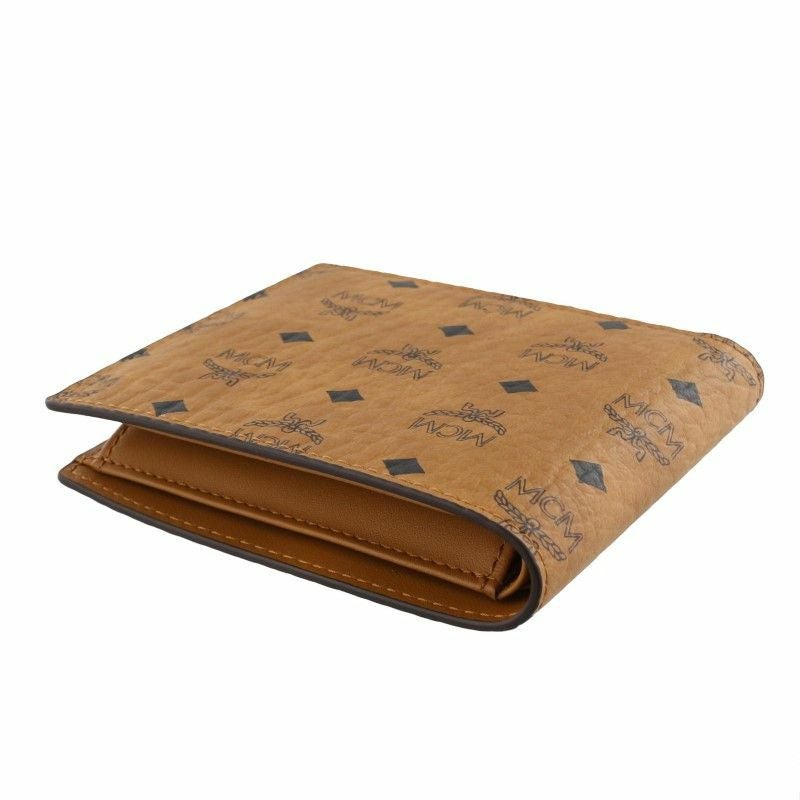 MCM エムシエーム 二つ折り財布 折財布 ミニ財布 メンズ ブラウン