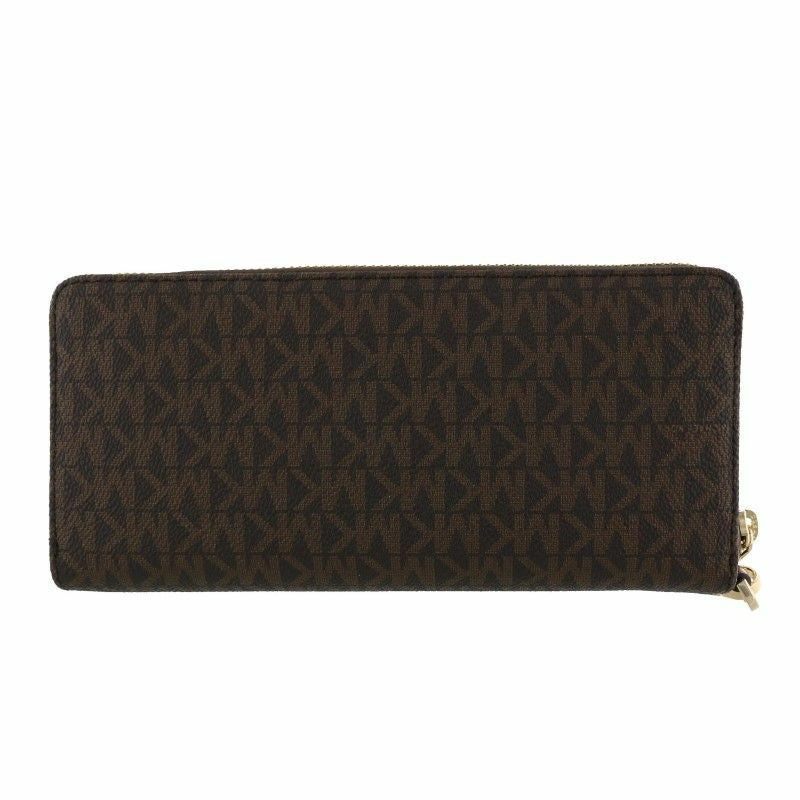 マイケルコース 財布 35F8GTVF2B ブラウン×エイコーン マイケルコース MICHAEL KORS 二つ折り財布 折り畳み JET SET TRAVEL