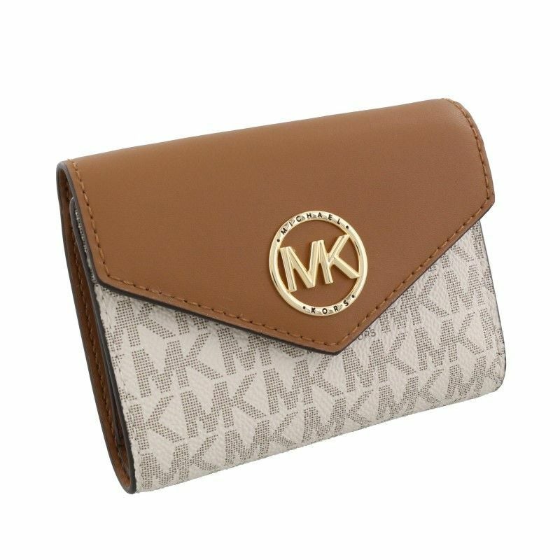 マイケルコース MICHAEL KORS 三つ折り財布 レディース ブラウン 34S1GNME6B 149 VANILLA/ACRN
