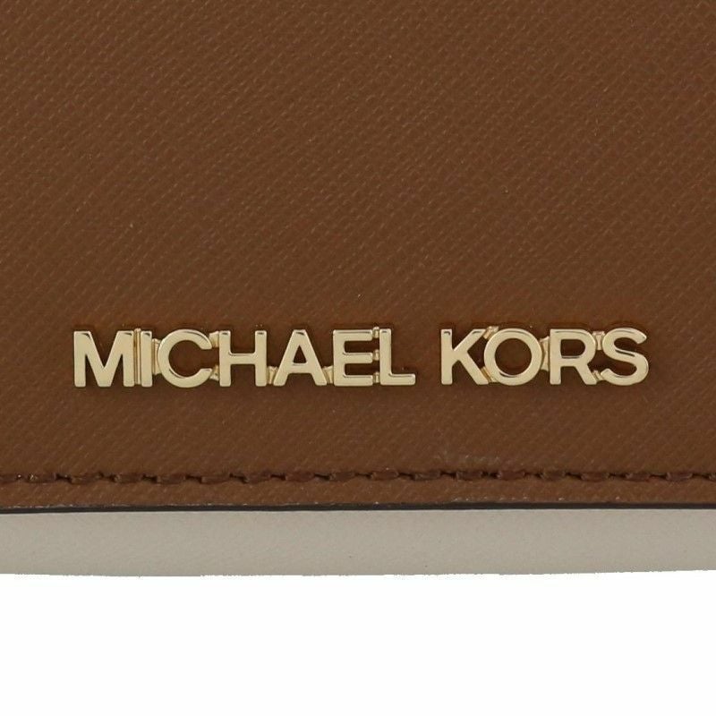 マイケルコース MICHAEL KORS 三つ折り財布 レディース ブラウン 35F1GTVZ5L LUGGAGE MULTI