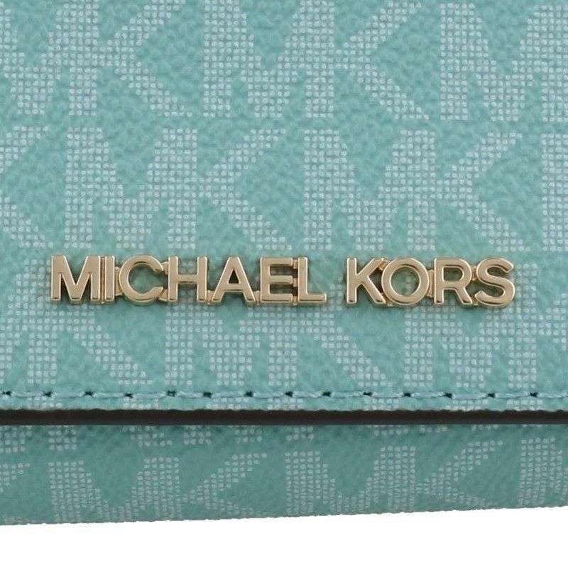 マイケルコース MICHAEL KORS 三つ折り財布 レディース ブルー 35H9GTVZ5B SEA FOAM MLT