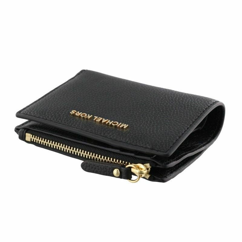 小物 MICHAEL KORS 34F9GJ6F2L 001 BLACK マイケルコース MICHAEL KORS 二つ折り財布 レディース JET SET