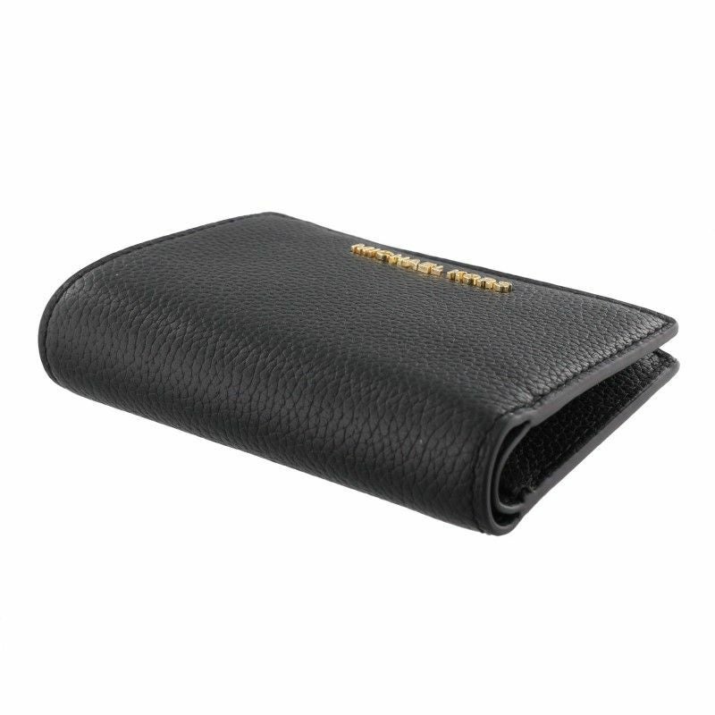 小物 MICHAEL KORS 34F9GJ6F2L 001 BLACK マイケルコース MICHAEL KORS 二つ折り財布 レディース JET SET