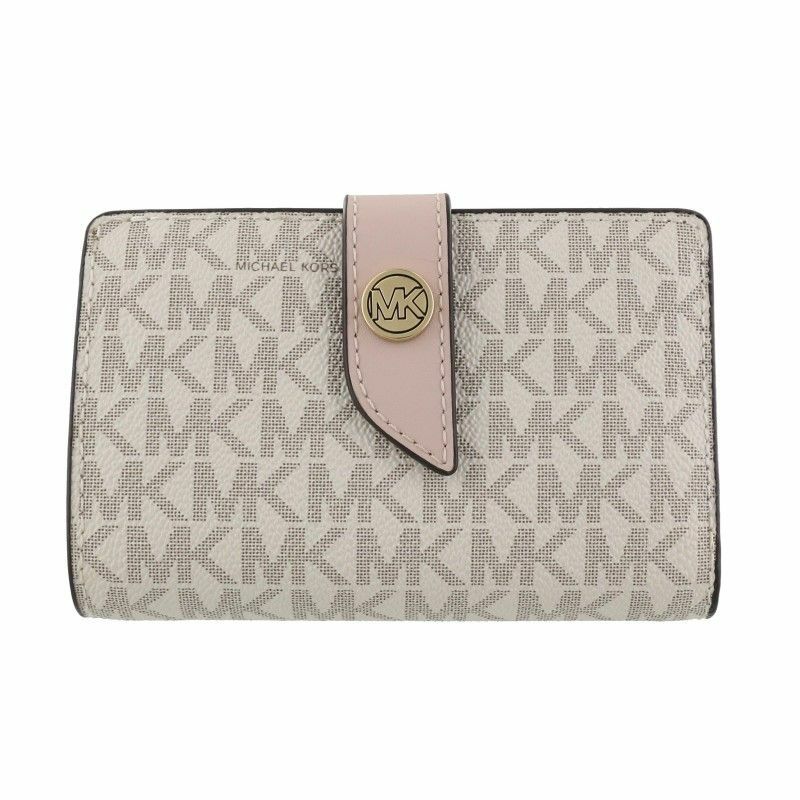 マイケルコース MICHAEL KORS 二つ折り財布 レディース MK ホワイト