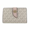マイケルコース MICHAEL KORS 二つ折り財布 レディース MK ホワイト 32F0G0KE8B 173 VANL SFTPINK