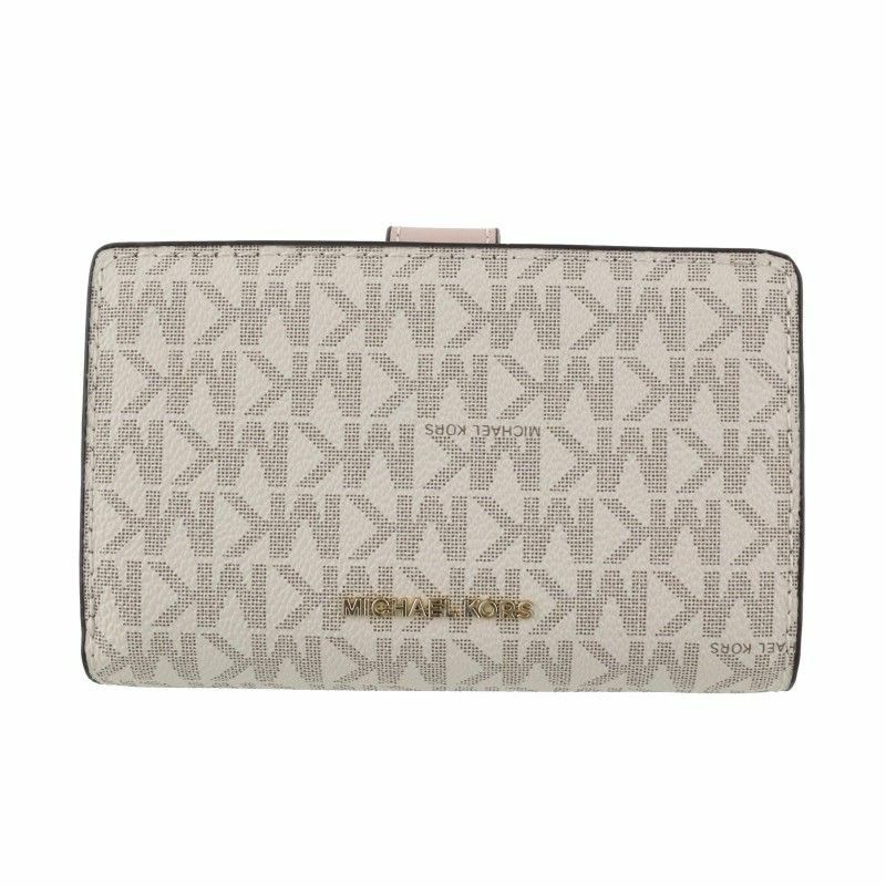 マイケルコース MICHAEL KORS 二つ折り財布 レディース MK ホワイト 32F0G0KE8B 173 VANL SFTPINK
