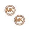 マイケルコース MICHAEL KORS ピアス レディース MKロゴ パヴェ ピンクゴールド MKC1247