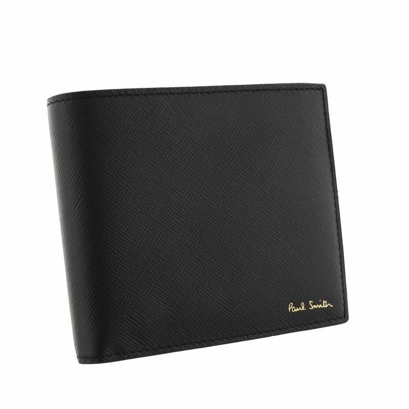 Paul Smith ポールスミス 二つ折り財布 折財布 メンズ ブラック M1A4833 KMINTI 79 BLACK