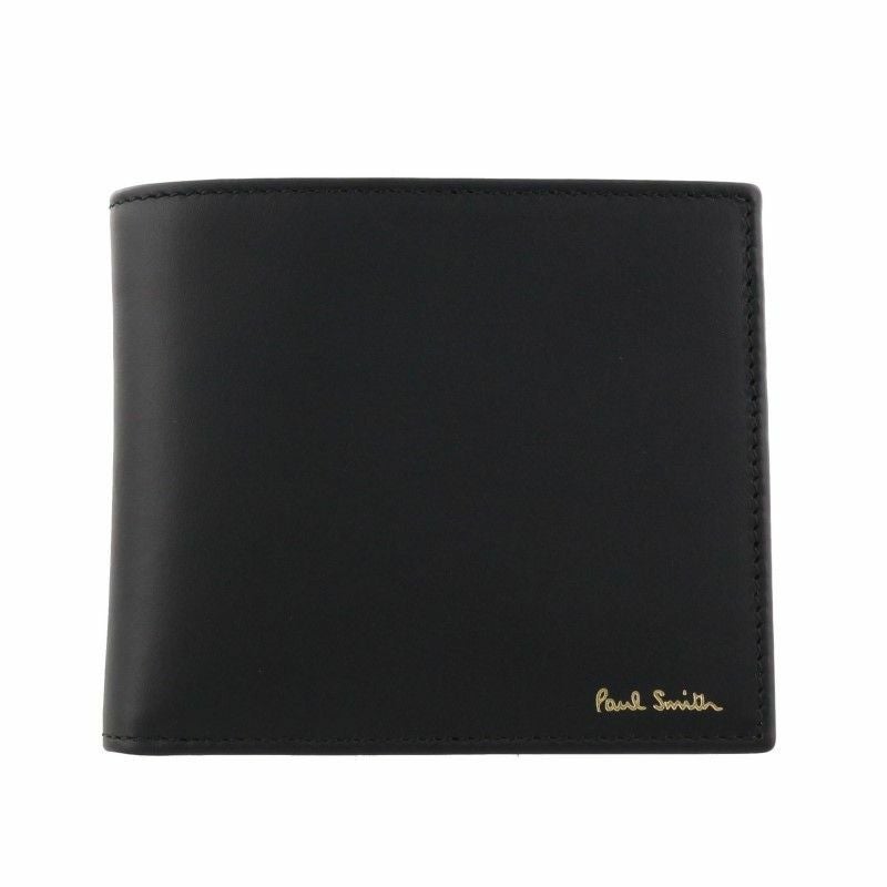 ポールスミス Paul Smith 二つ折り財布 メンズ ブラック M1A4833