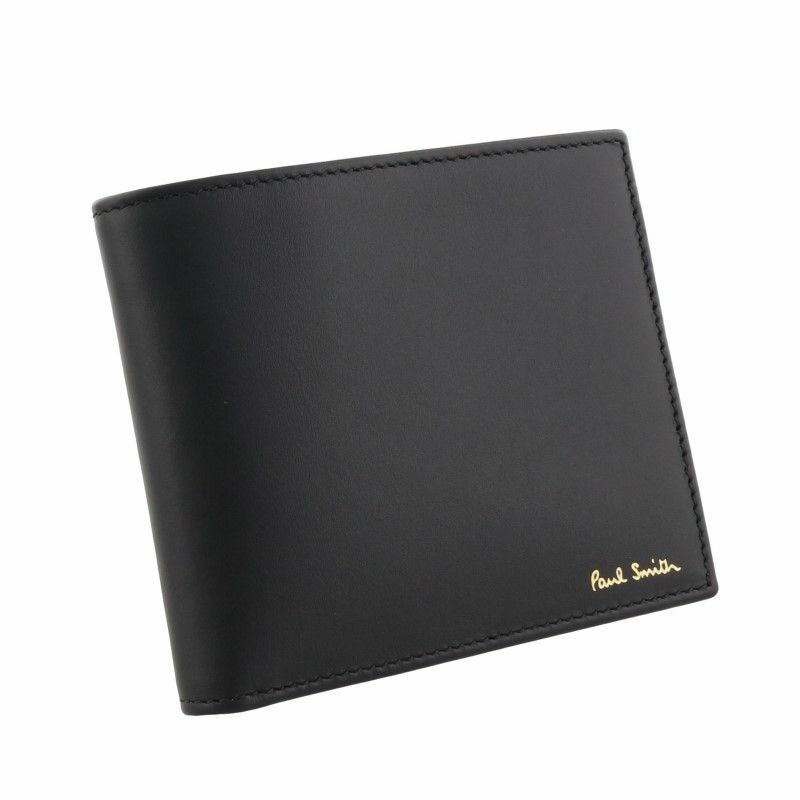 ポールスミス Paul Smith 二つ折り財布 メンズ ブラック M1A4833