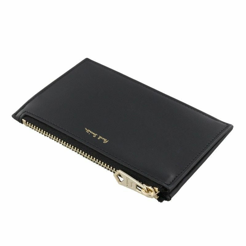Paul Smith ブラックレザー ケース Paul smith iPhone 15 Pro MagSafe ブラックレザー カードケース (Paul