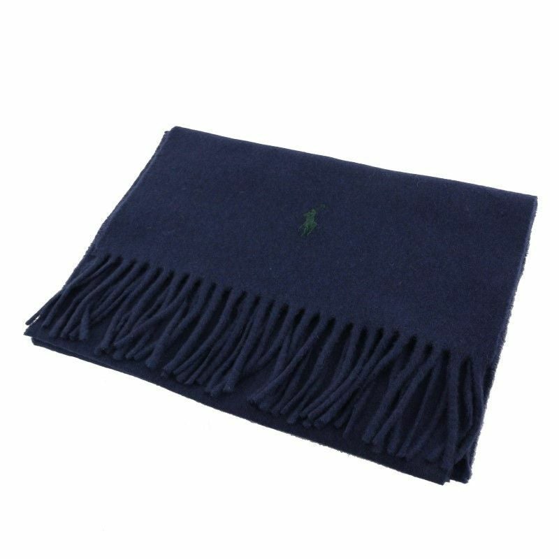 ポロ ラルフローレン POLO RALPH LAUREN マフラー メンズ ネイビー