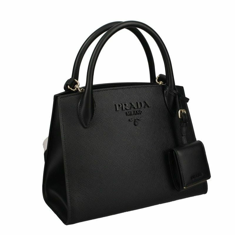 PRADA プラダ ハンドバッグ レディース ブラック 1BA156 V 3OO 2ERX F0002 NERO