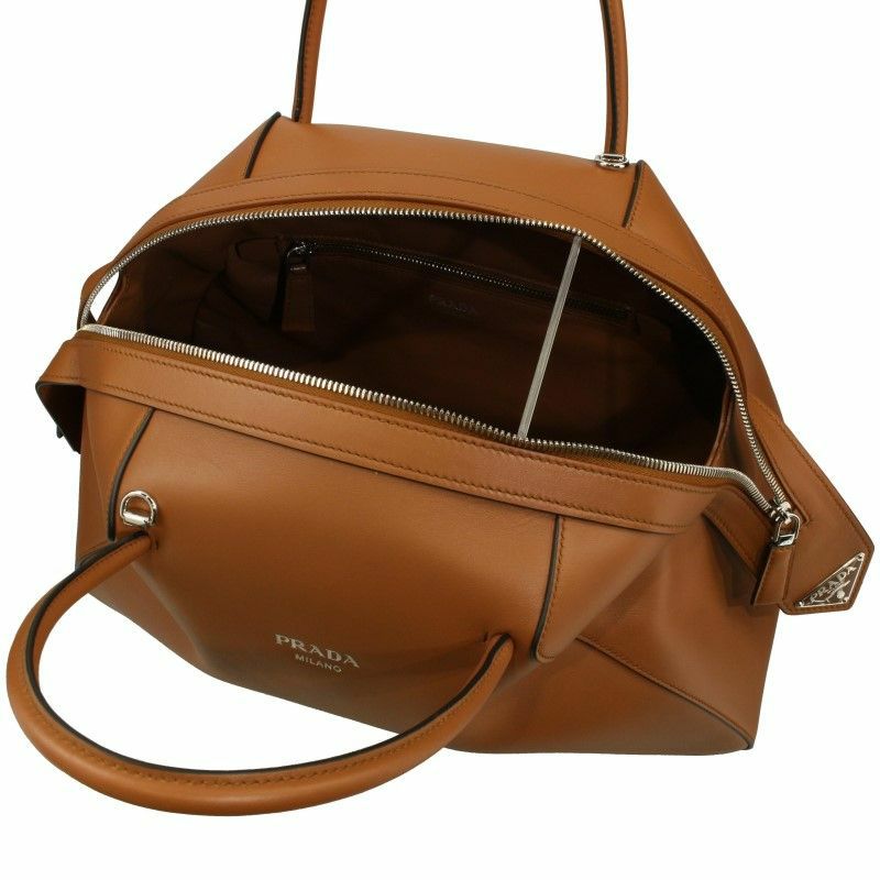 プラダ PRADA ハンドバッグ レディース SOFTY ブラウン 1BA364 V OOO