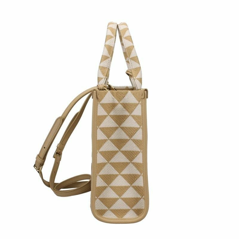 プラダ PRADA ハンドバッグ レディース ベージュ 1BA354 V OOM 2FKL