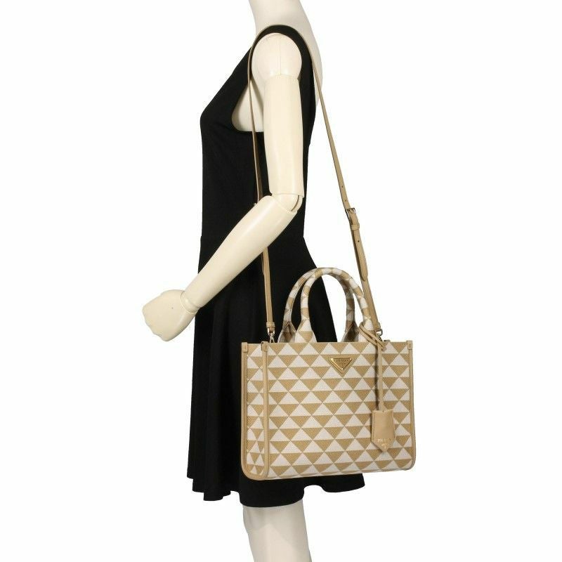 プラダ PRADA ハンドバッグ レディース ベージュ 1BA354 V OOM 2FKL
