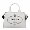 PRADA プラダ トートバッグ レディース カナパ 1BG439 V ROO ZKI F0964 BIANCO+NERO