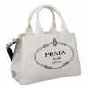 PRADA プラダ トートバッグ レディース カナパ 1BG439 V ROO ZKI F0964 BIANCO+NERO
