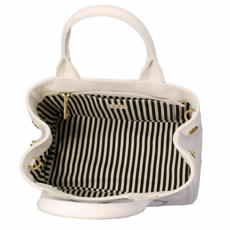 PRADA プラダ カナパトート 1BG439 BALTICO ギンガムチェック PRADA - 良品 PRADA プラダ 三角ロゴ プレート ギンガムチェック