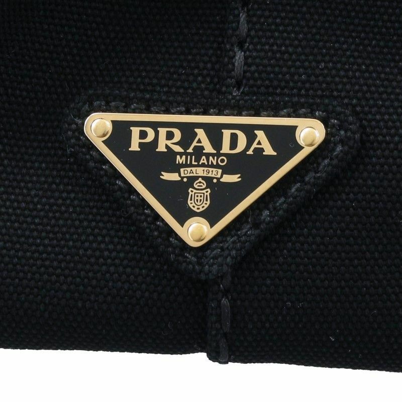 プラダ PRADA トートバッグ レディース カナパ ブラック 1BG439 V ROO ZKI F0N12 NERO+TALCO