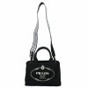 プラダ PRADA トートバッグ レディース カナパ ブラック 1BG439 V ROO ZKI F0N12 NERO+TALCO