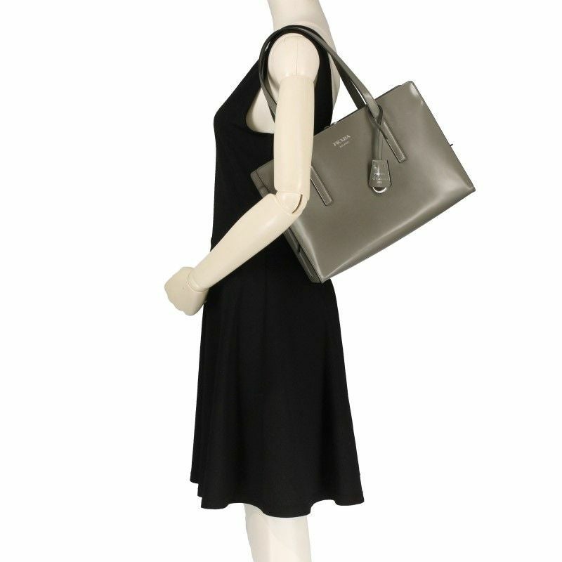 プラダ PRADA トートバッグ レディース リエディション M グレー