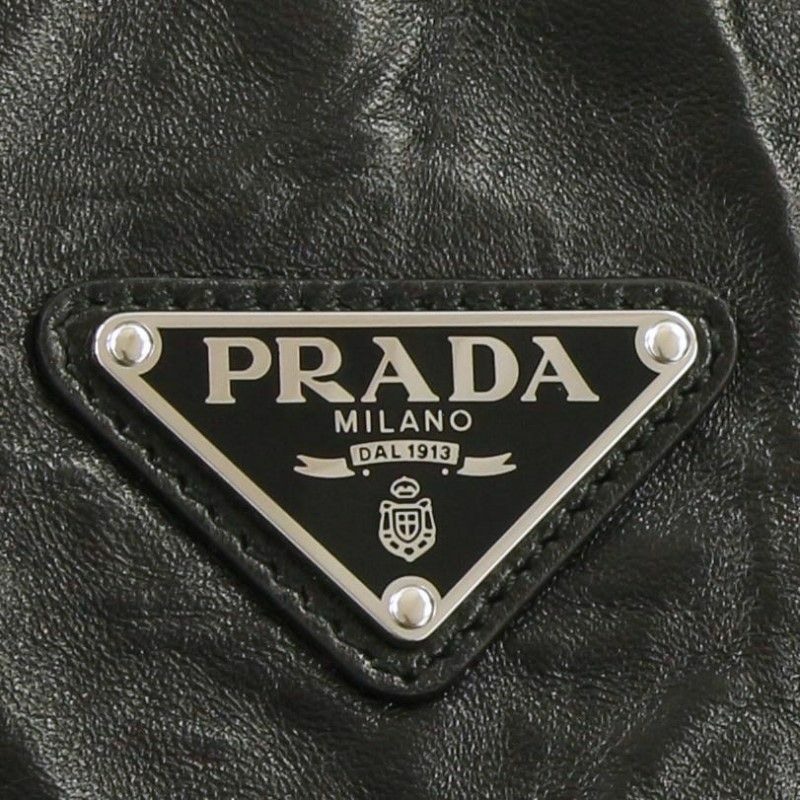 プラダ PRADA トートバッグ レディース ロゴ ブラック 1BG460 OOO UVL