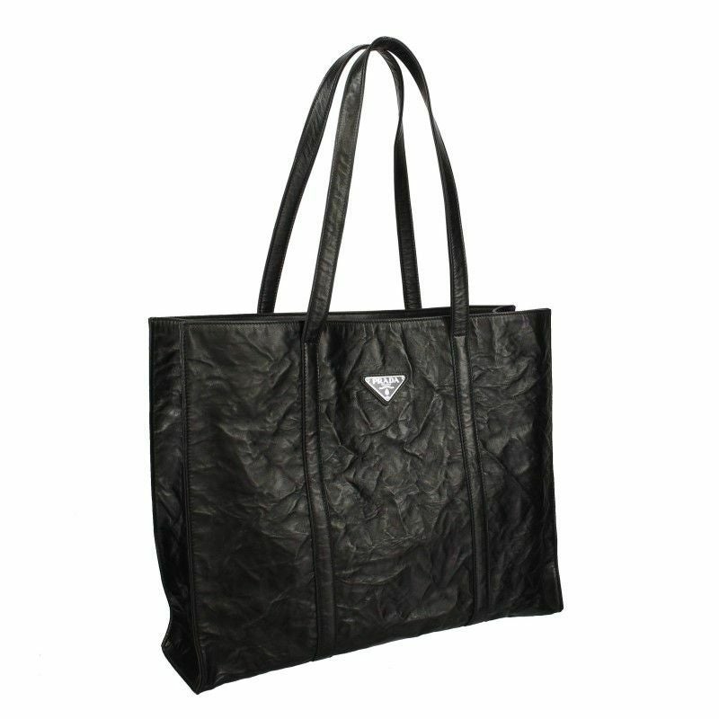 プラダ PRADA トートバッグ レディース ロゴ ブラック 1BG460 OOO UVL