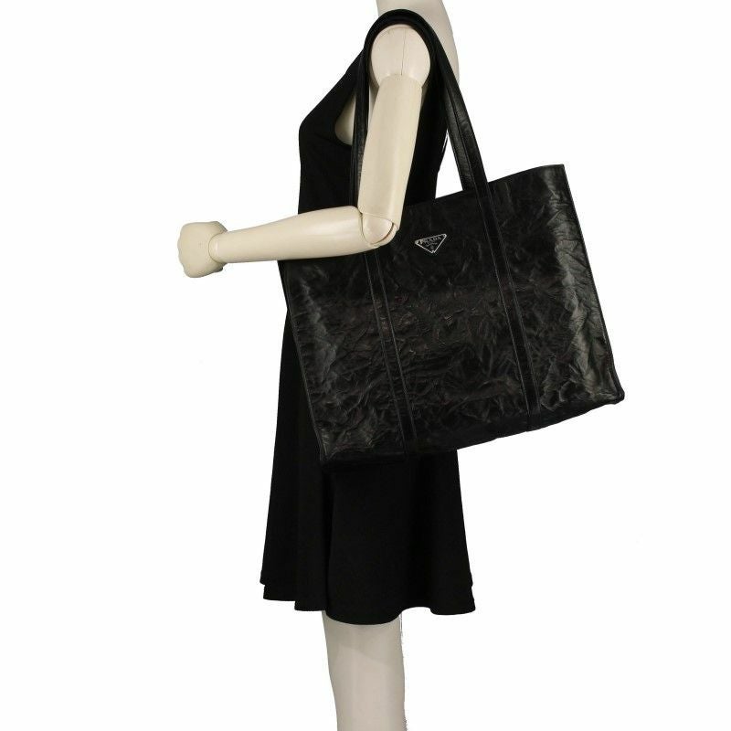 プラダ PRADA トートバッグ レディース ロゴ ブラック 1BG460 OOO UVL