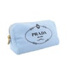 プラダ PRADA ポーチ レディース CANAPA LOGO ブルー 1NA693 20L F0D4O CELESTE+NERO