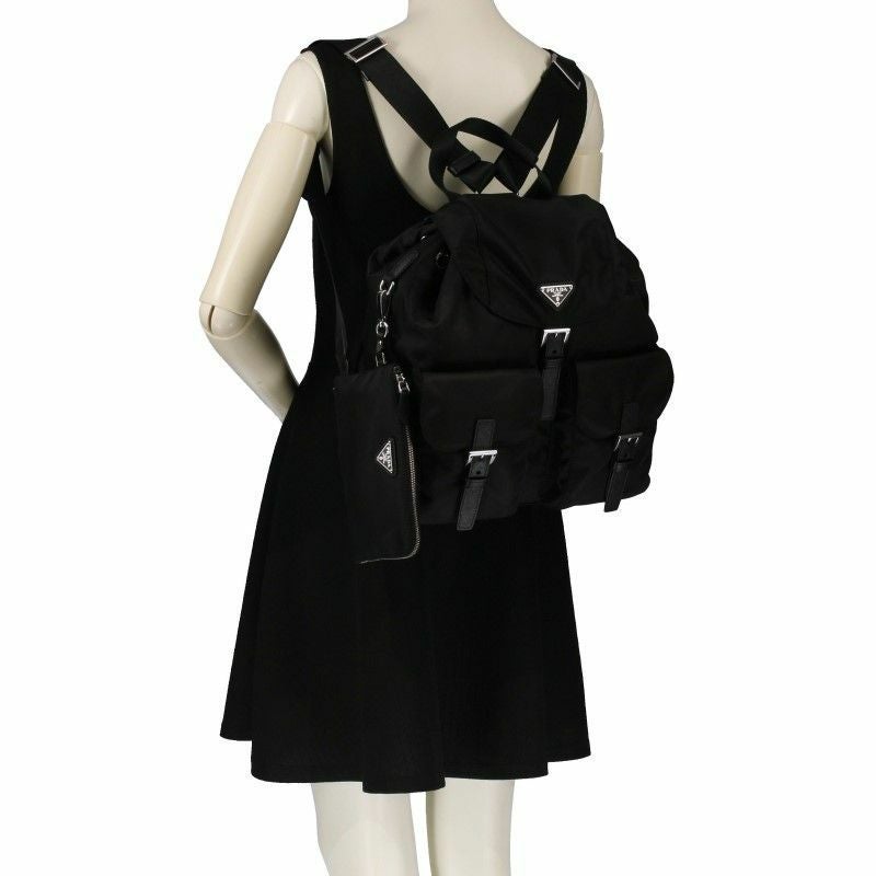 プラダ PRADA リュックサック レディース ブラック 1BZ811 V OTO RV44