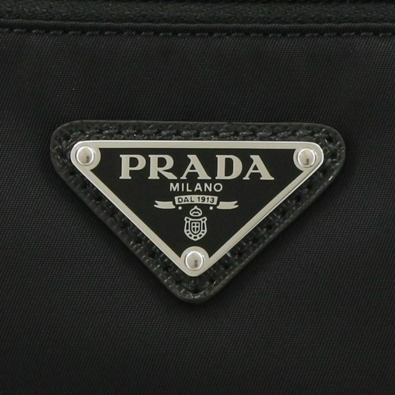 PRADA プラダ ブラックボディスーツ プラダ ショルダーバッグ レディース TESSUTO SPAZZOLATO ブラック