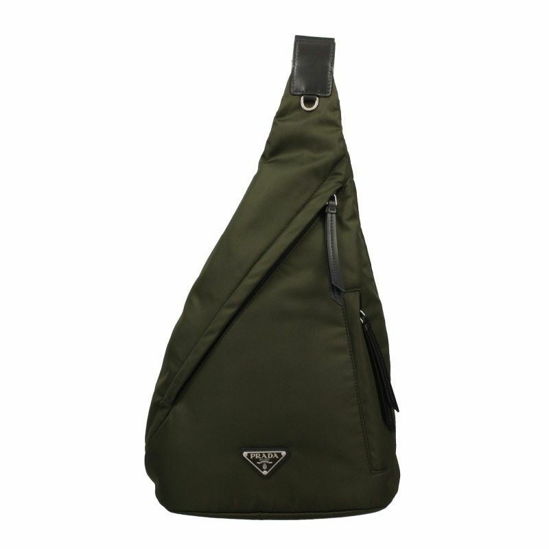 PRADA プラダ ボディバッグ ショルダーバッグ 男女兼用 筒形 希少モデル プラダ PRADA ボディバッグ メンズ ロゴ グリーン 2VZ092 V OOO 2DW3