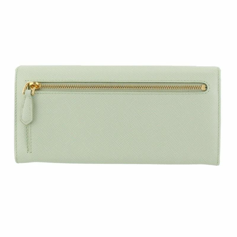 PRADA プラダ 長財布 レディース グリーン 1MH132 QWA F0934 ACQUA