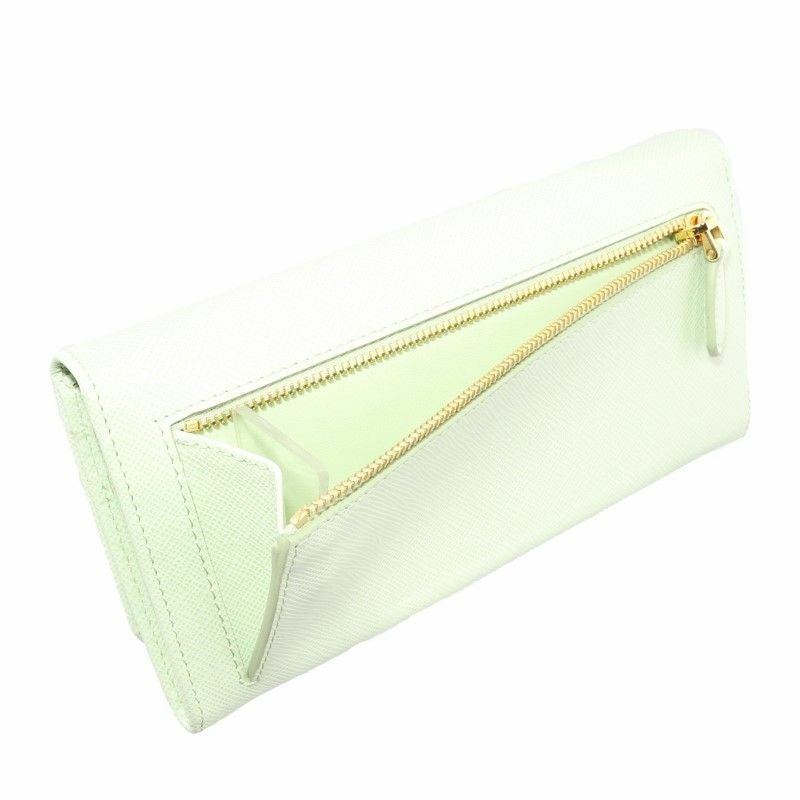 PRADA プラダ 長財布 レディース グリーン 1MH132 QWA F0934 ACQUA