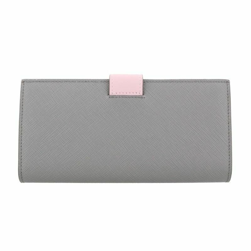 プラダ PRADA 長財布 レディース SAFFIANO TAB グレー 1MV025 2DYG F0BP9 ARDESIA+ALABASTRO