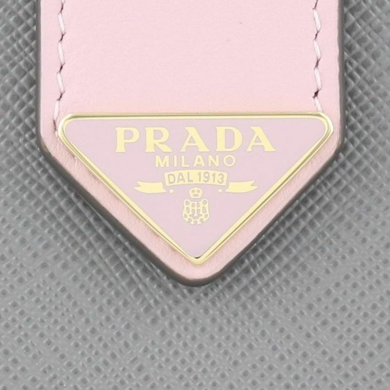 プラダ PRADA 長財布 レディース SAFFIANO TAB グレー 1MV025 2DYG F0BP9 ARDESIA+ALABASTRO