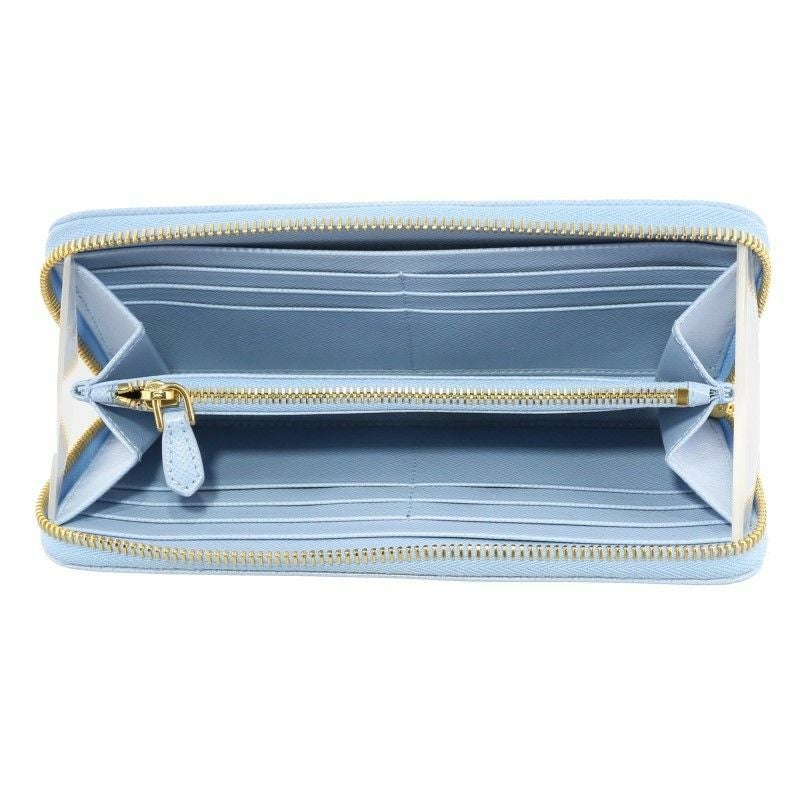 プラダ PRADA 長財布 レディース ブルー 1ML506 QWA F0076 CELESTE