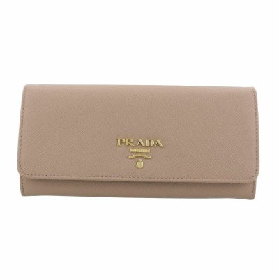 プラダ PRADA長財布 レディース ピンクベージュ 1MH132 QWA F0236 