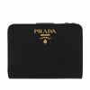 プラダ PRADA 二つ折り財布 レディース ブラック 1ML018 QWA F0002 NERO