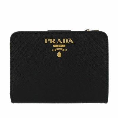 プラダ 二つ折り財布 レディース SAFFIANO TRIANGOLO サフィアーノ 