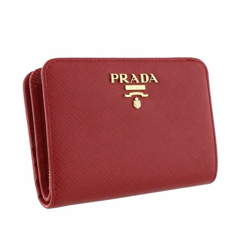 プラダ PRADA 二つ折り財布 レディース レッド 1ML018 QWA F068Z FUOCO