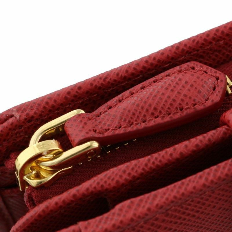 プラダ PRADA 二つ折り財布 レディース レッド 1ML018 QWA F068Z FUOCO