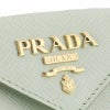 PRADA プラダ 三つ折り財布 レディース グリーン 1MH021 QWA F0934 ACQUA