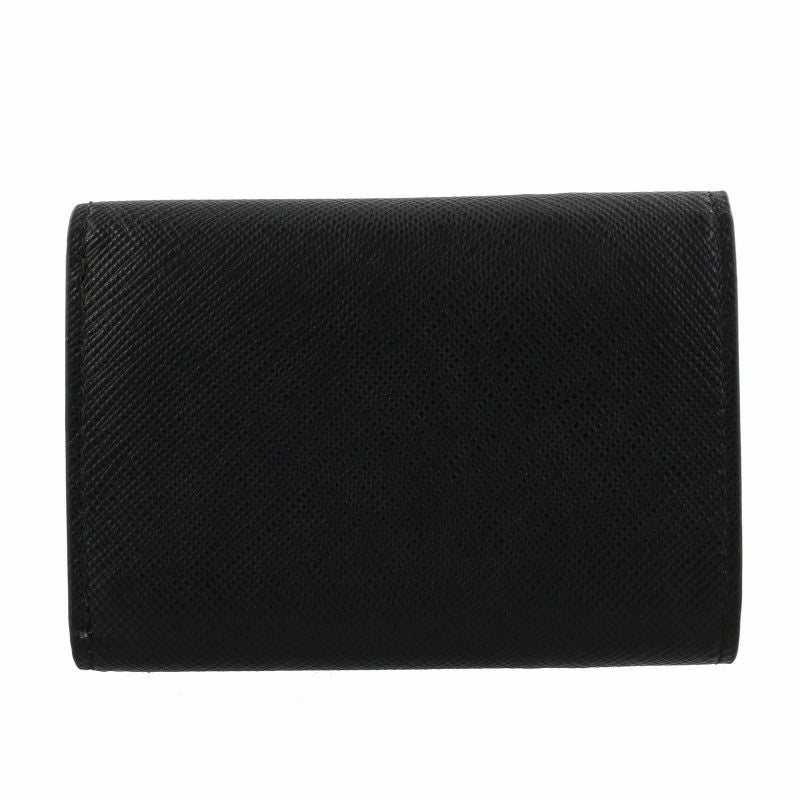 PRADA プラダ 三つ折り財布 レディース ブラック 1MH021 QWA F0002