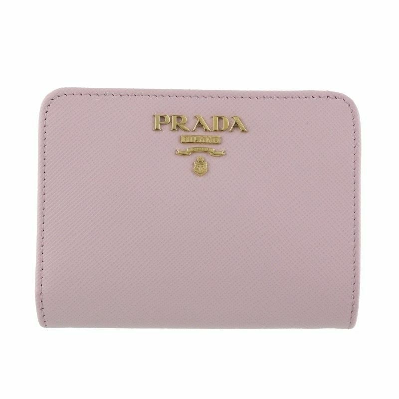 PRADA プラダ 二つ折り財布 レディース ピンク 1ML018 QWA F0E18