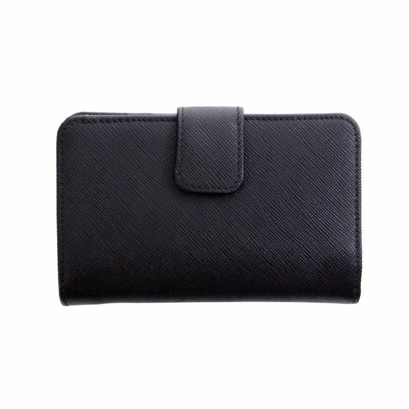 PRADA プラダ 二つ折り財布 レディース ブラック 1ML225 ZLP F061H NERO+IBISCO